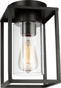 Vado One Light Outdoor Flush Mount Antique Bronze Bulbs Included