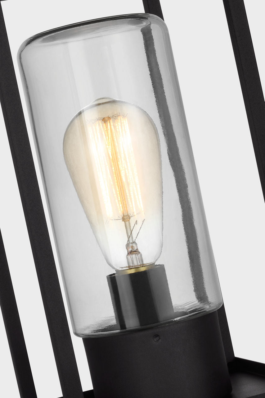 Vado One Light Outdoor Post Lantern Black