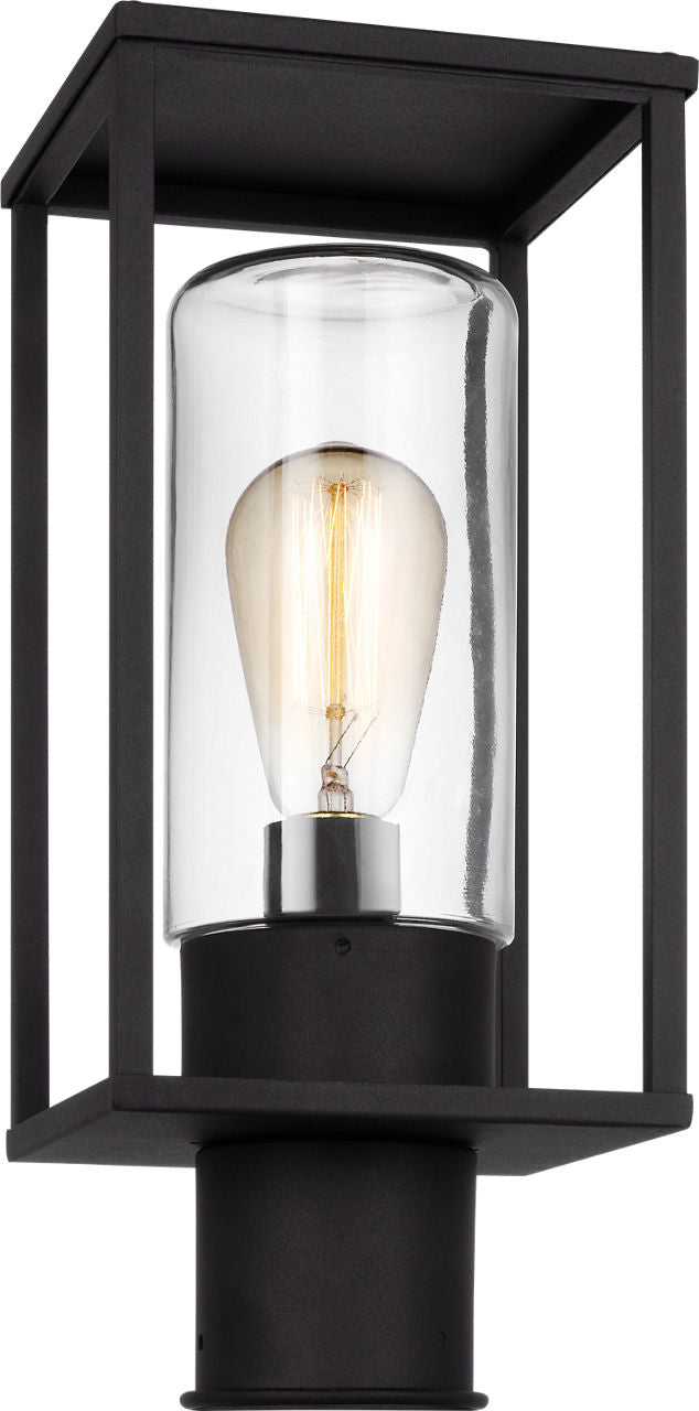 Vado One Light Outdoor Post Lantern Black