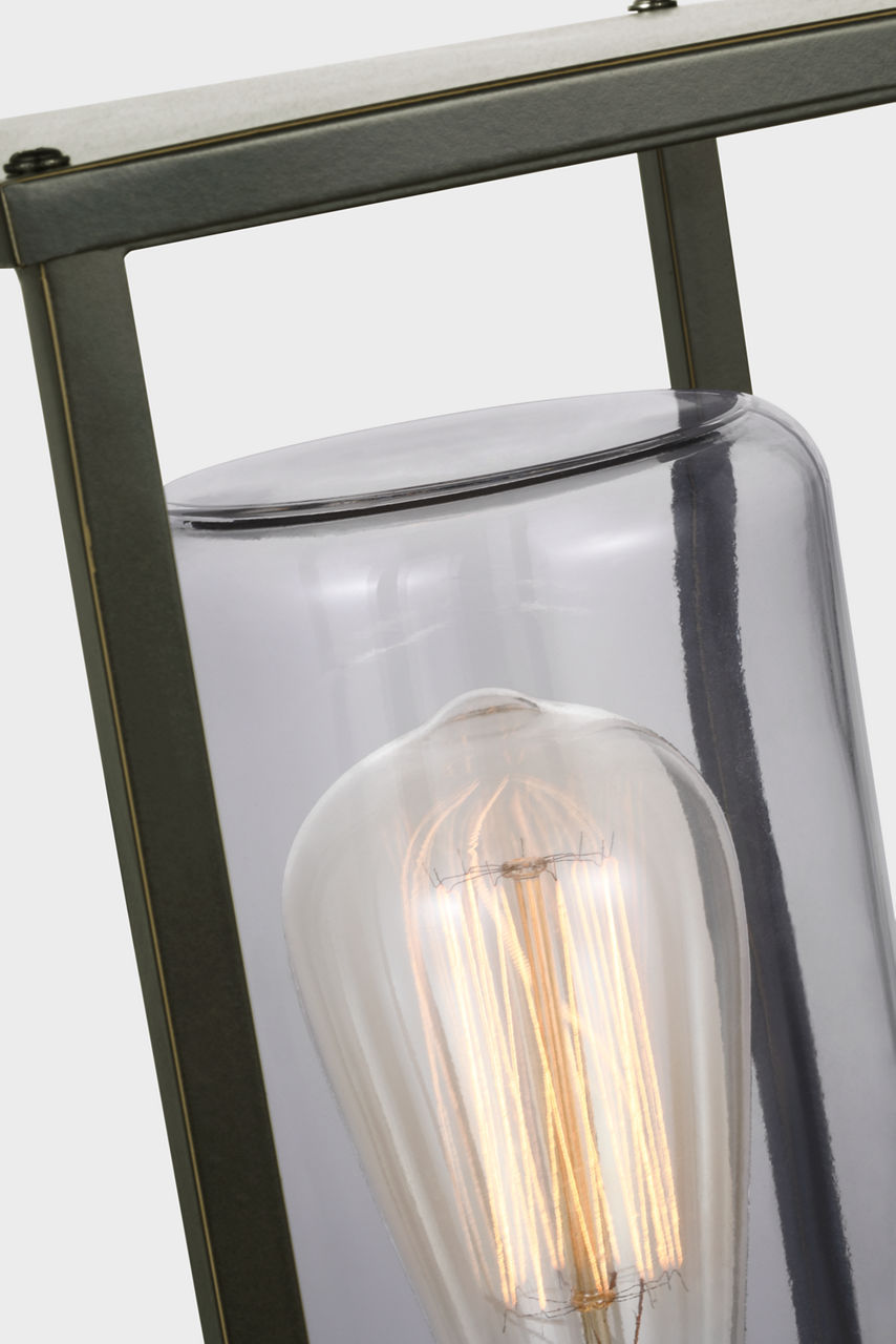Vado One Light Outdoor Post Lantern Black Bulbs Included