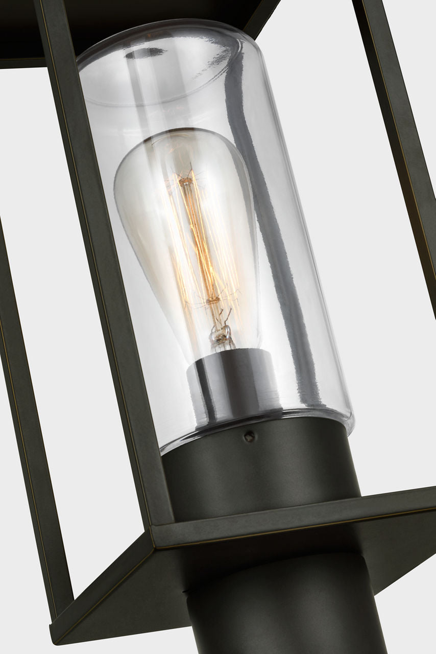 Vado One Light Outdoor Post Lantern Antique Bronze