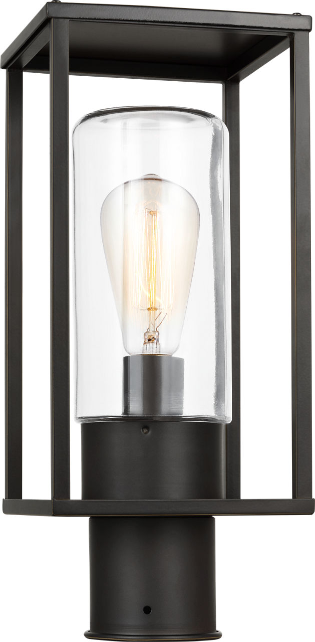 Vado One Light Outdoor Post Lantern Antique Bronze