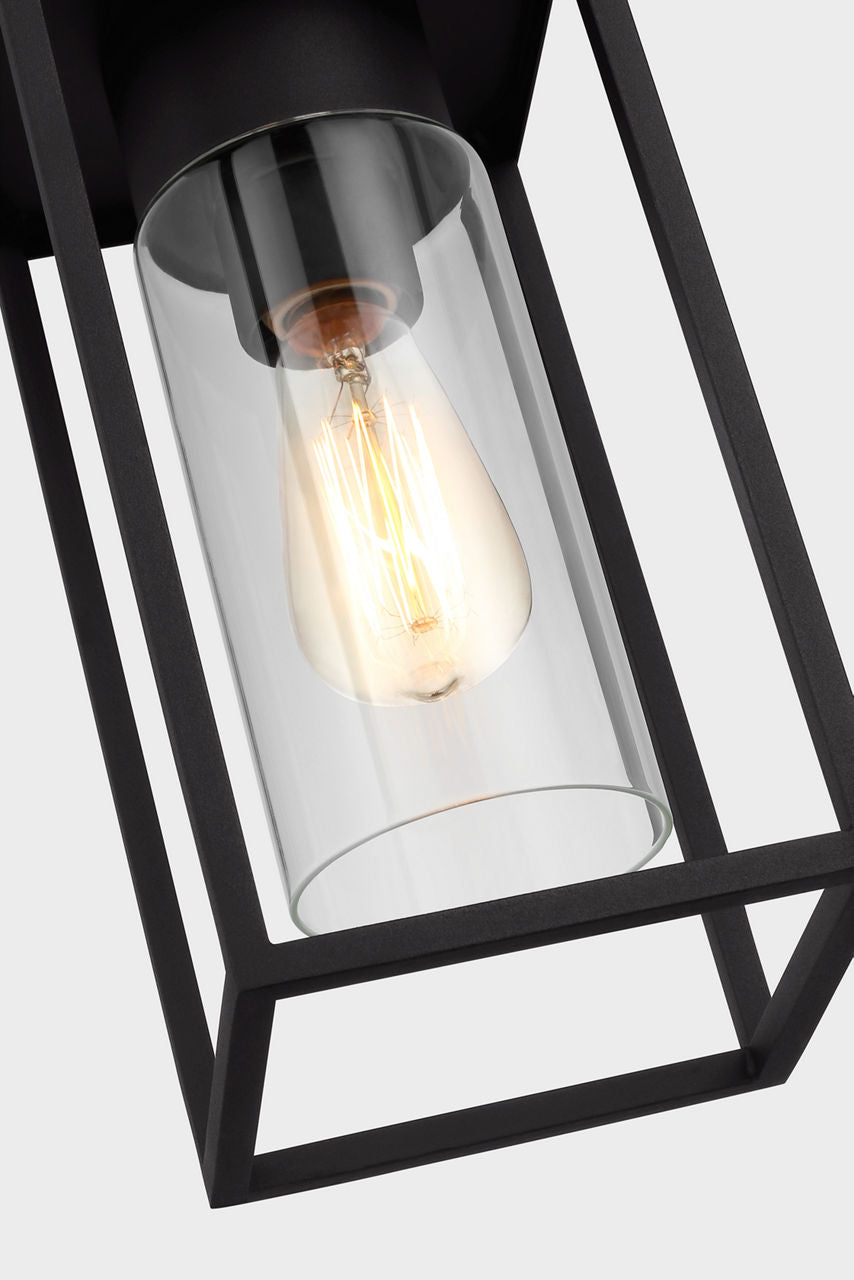 Vado One Light Outdoor Pendant Lantern Black