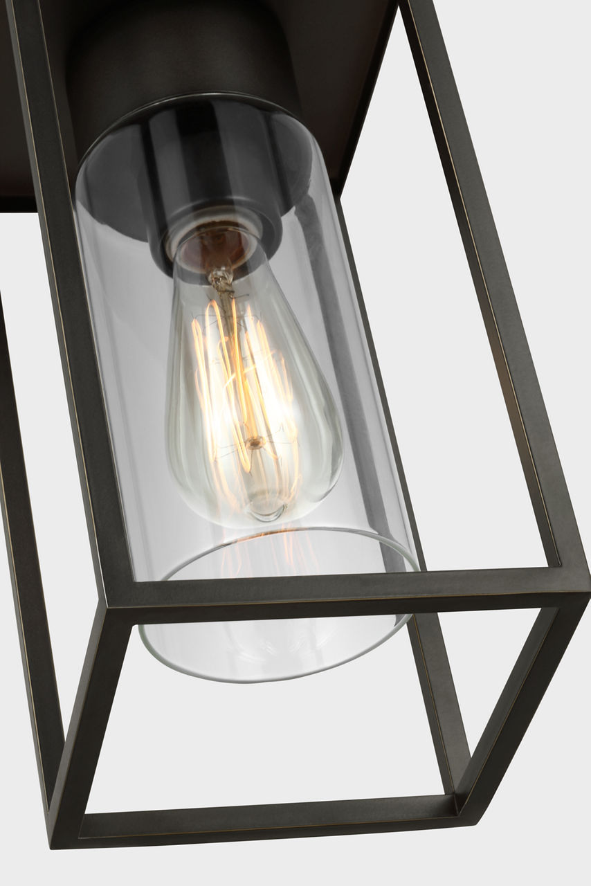 Vado One Light Outdoor Pendant Lantern Antique Bronze