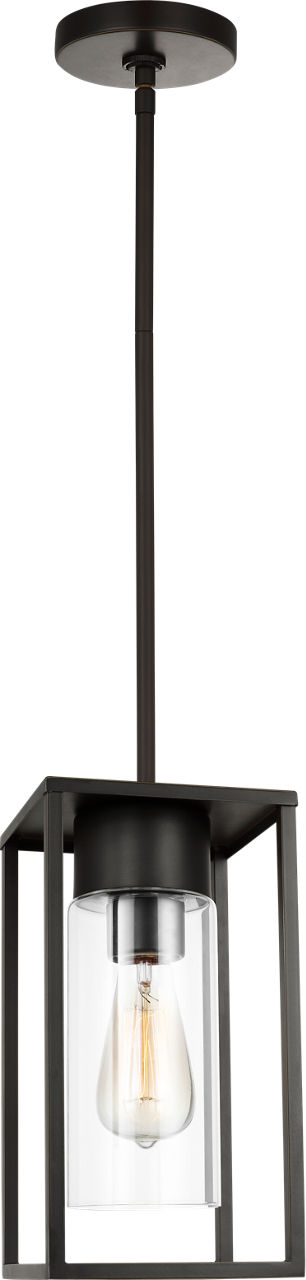Vado One Light Outdoor Pendant Lantern Antique Bronze Bulbs Inc