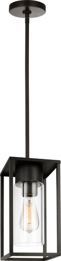 Vado One Light Outdoor Pendant Lantern Antique Bronze