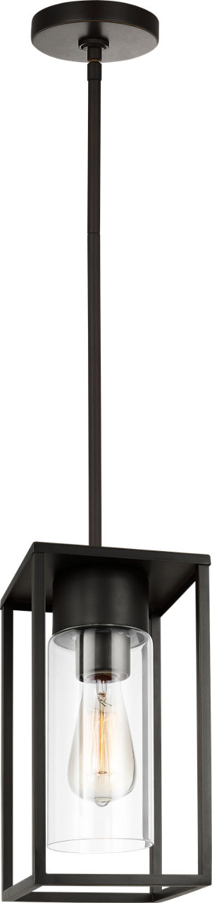 Vado One Light Outdoor Pendant Lantern Antique Bronze