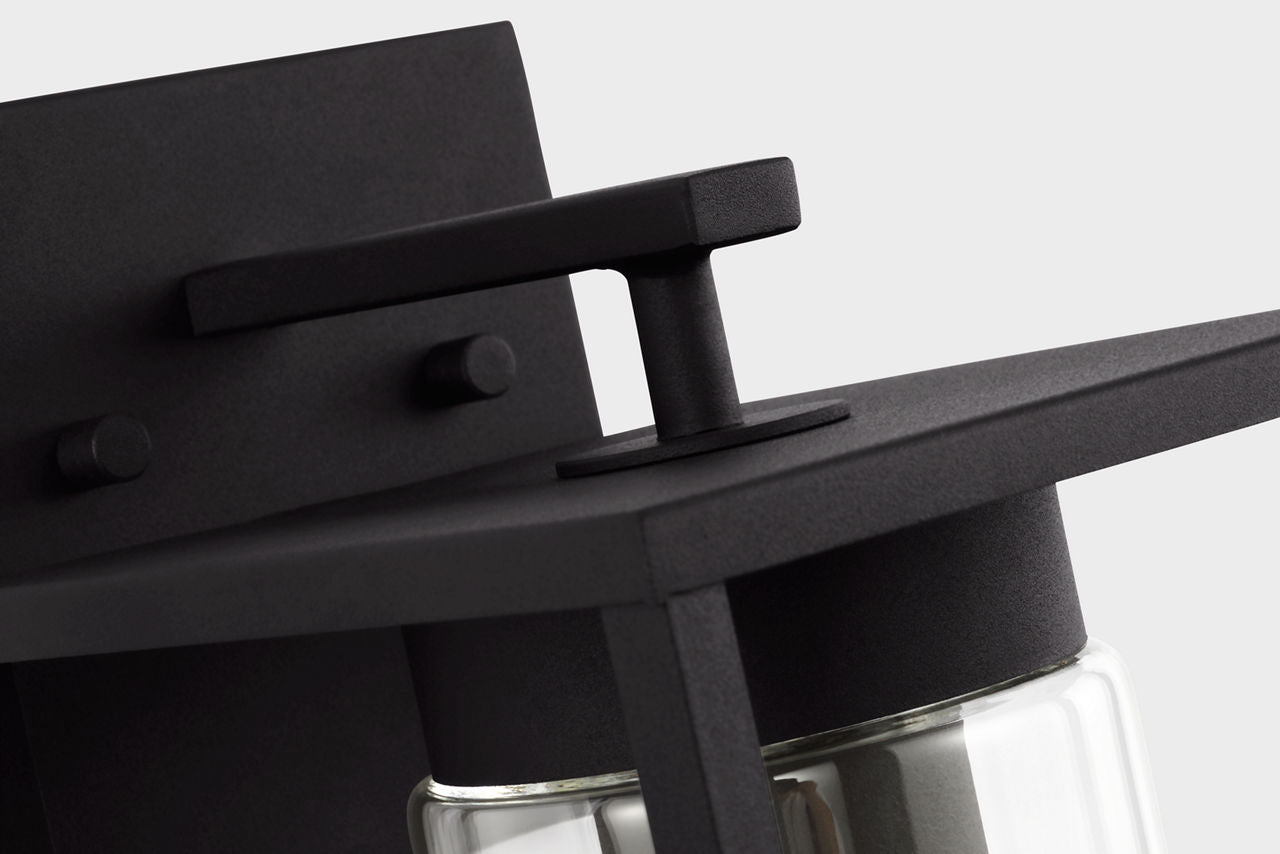 Vado Small One Light Outdoor Wall Lantern Black