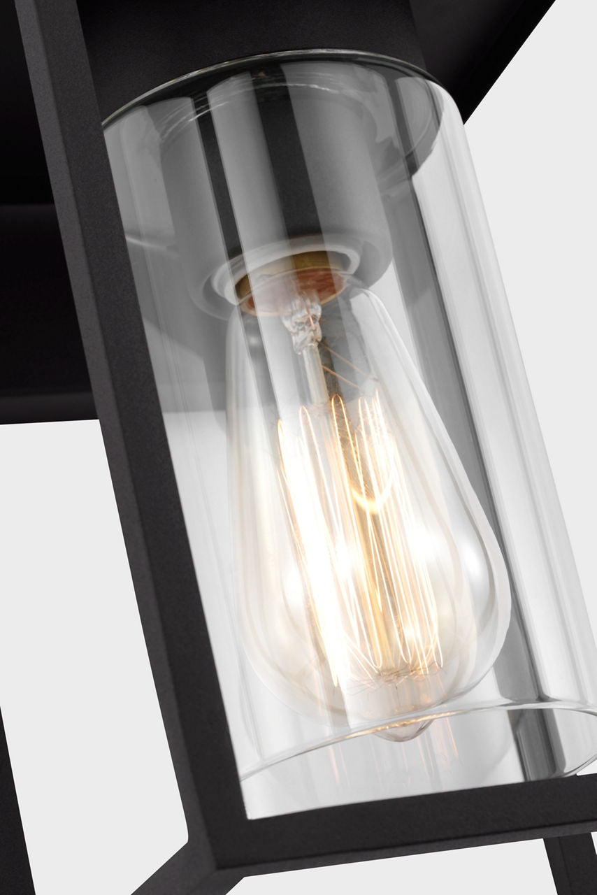 Vado Small One Light Outdoor Wall Lantern Black