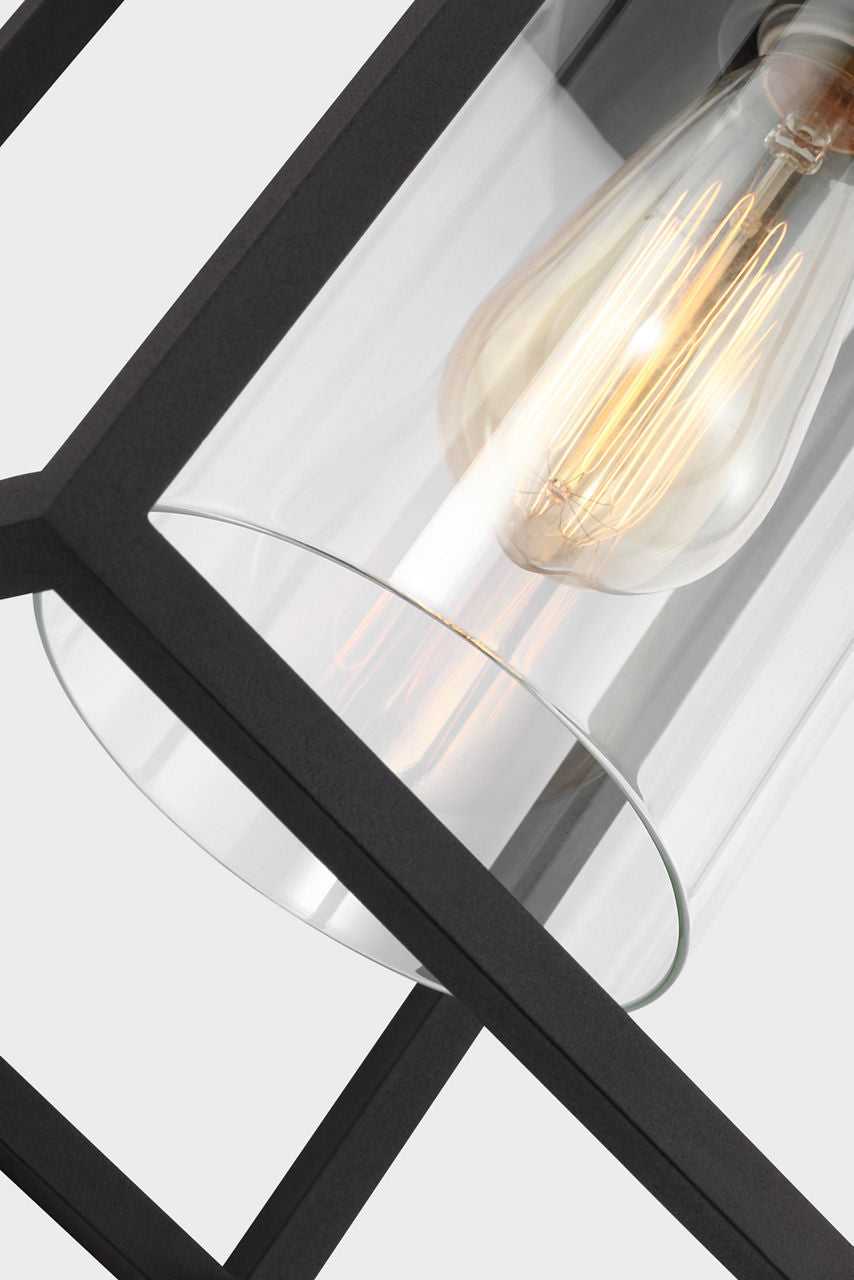 Vado Large One Light Outdoor Wall Lantern Black