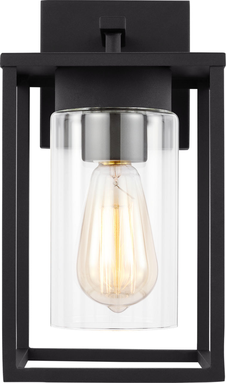 Vado Small One Light Outdoor Wall Lantern Black Bulbs Included