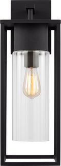 Vado Extra Large One Light Outdoor Wall Lantern Black Bulbs Inc
