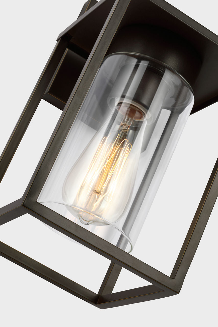 Vado Small One Light Outdoor Wall Lantern Antique Bronze