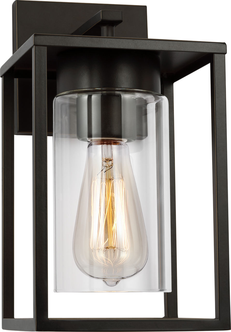 Vado Small One Light Outdoor Wall Lantern Antique Bronze Bulbs Included