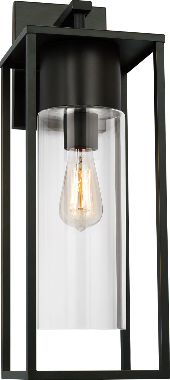 Vado Extra Large One Light Outdoor Wall Lantern Antique Bronze Bulbs Inc