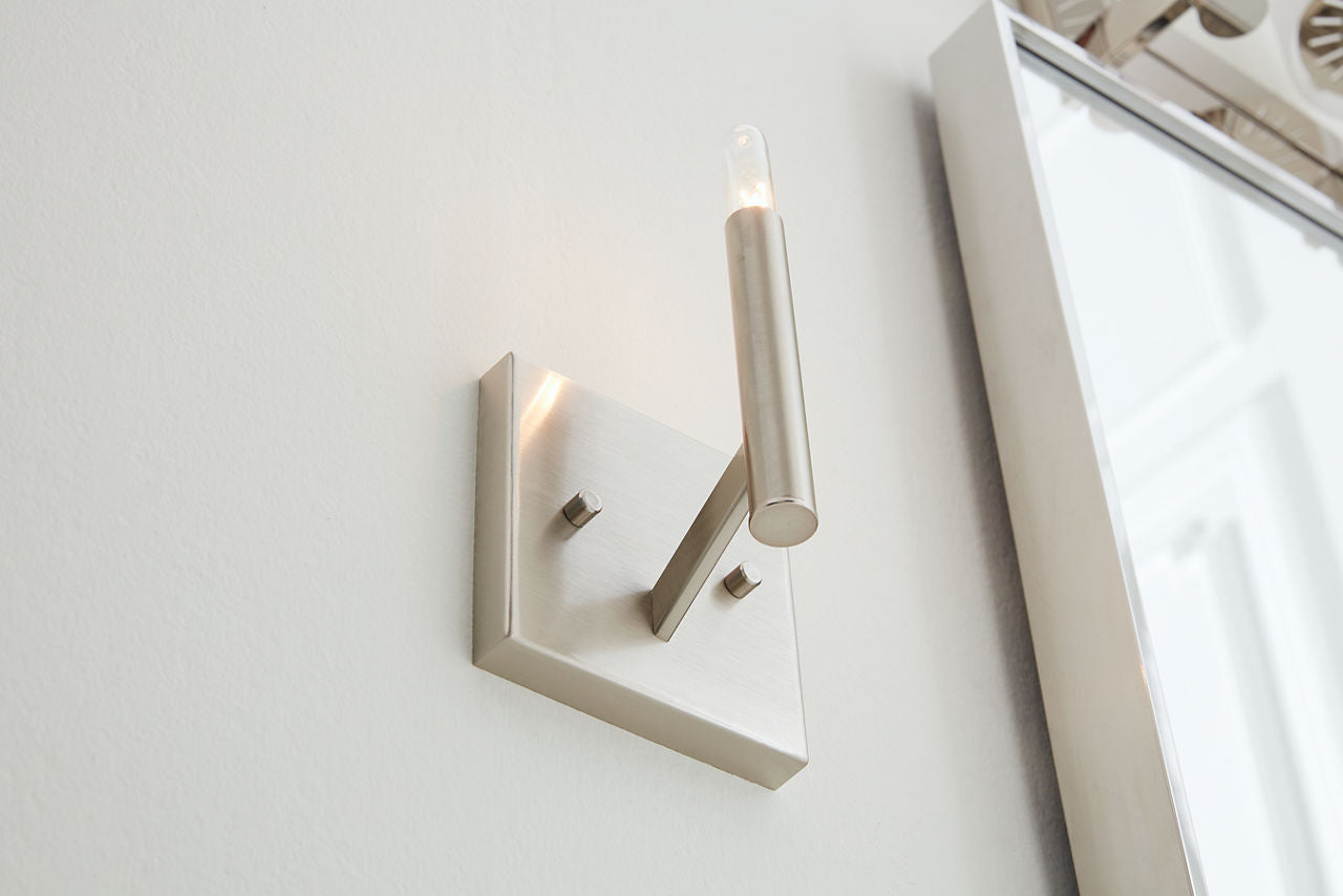 Vector One Light Wall / Bath Sconce Brushed Nickel