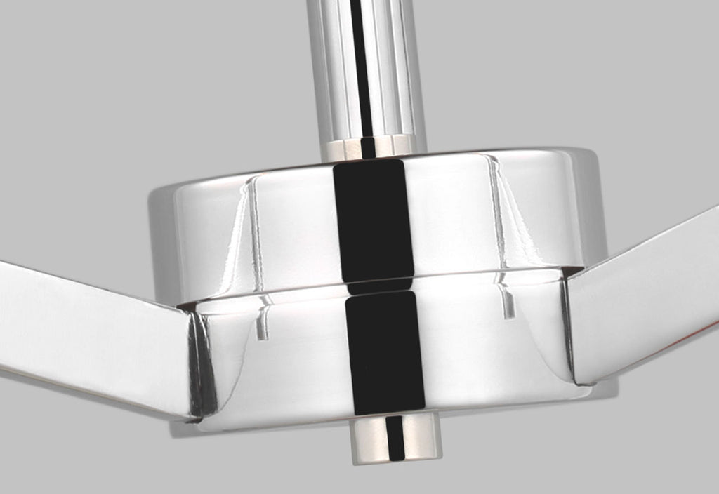 Vector Three Light Chandelier Chrome