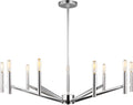 Vector Nine Light Chandelier Chrome Bulbs Inc