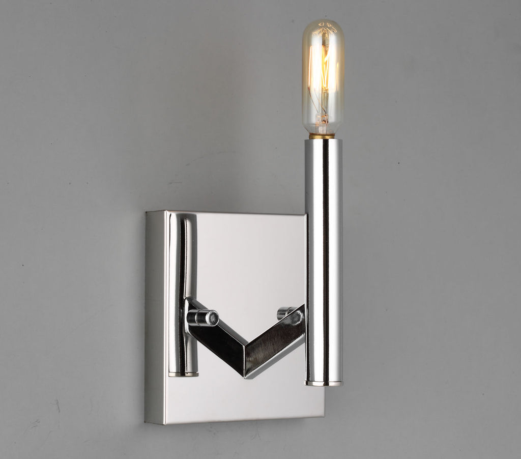 Vector One Light Wall / Bath Sconce Chrome