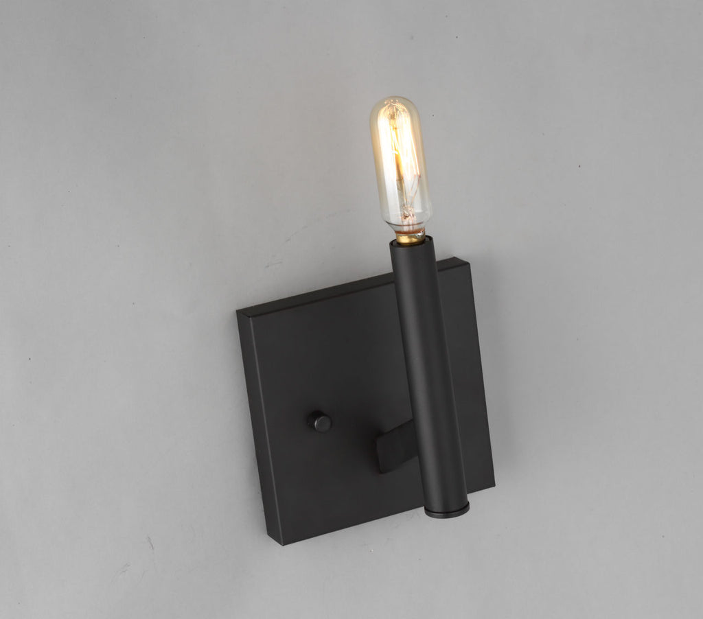 Vector One Light Wall / Bath Sconce Midnight Black