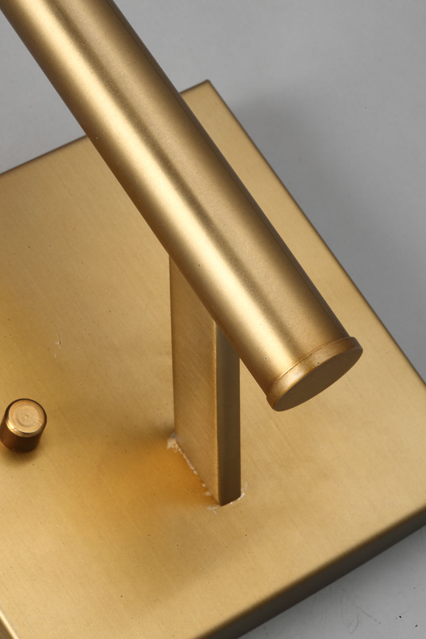 Vector One Light Wall / Bath Sconce Satin Brass