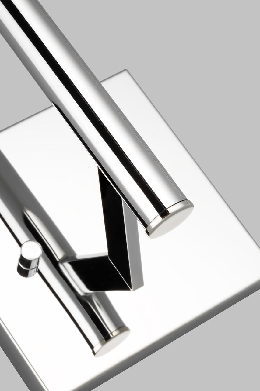 Vector One Light Wall / Bath Sconce Chrome Bulbs Included