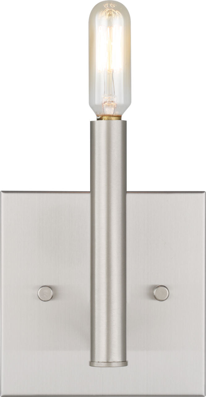 Vector One Light Wall / Bath Sconce Brushed Nickel