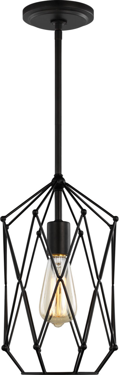 Zarra Small One Light Lantern Midnight Black Bulbs Included