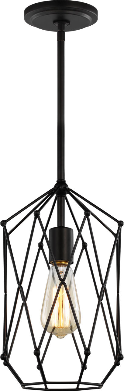 Zarra Small One Light Lantern Midnight Black Bulbs Included