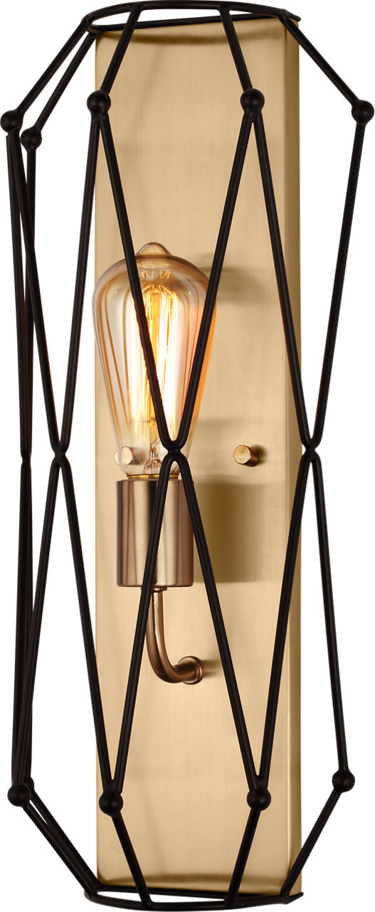 Zarra One Light Wall / Bath Sconce Satin Brass