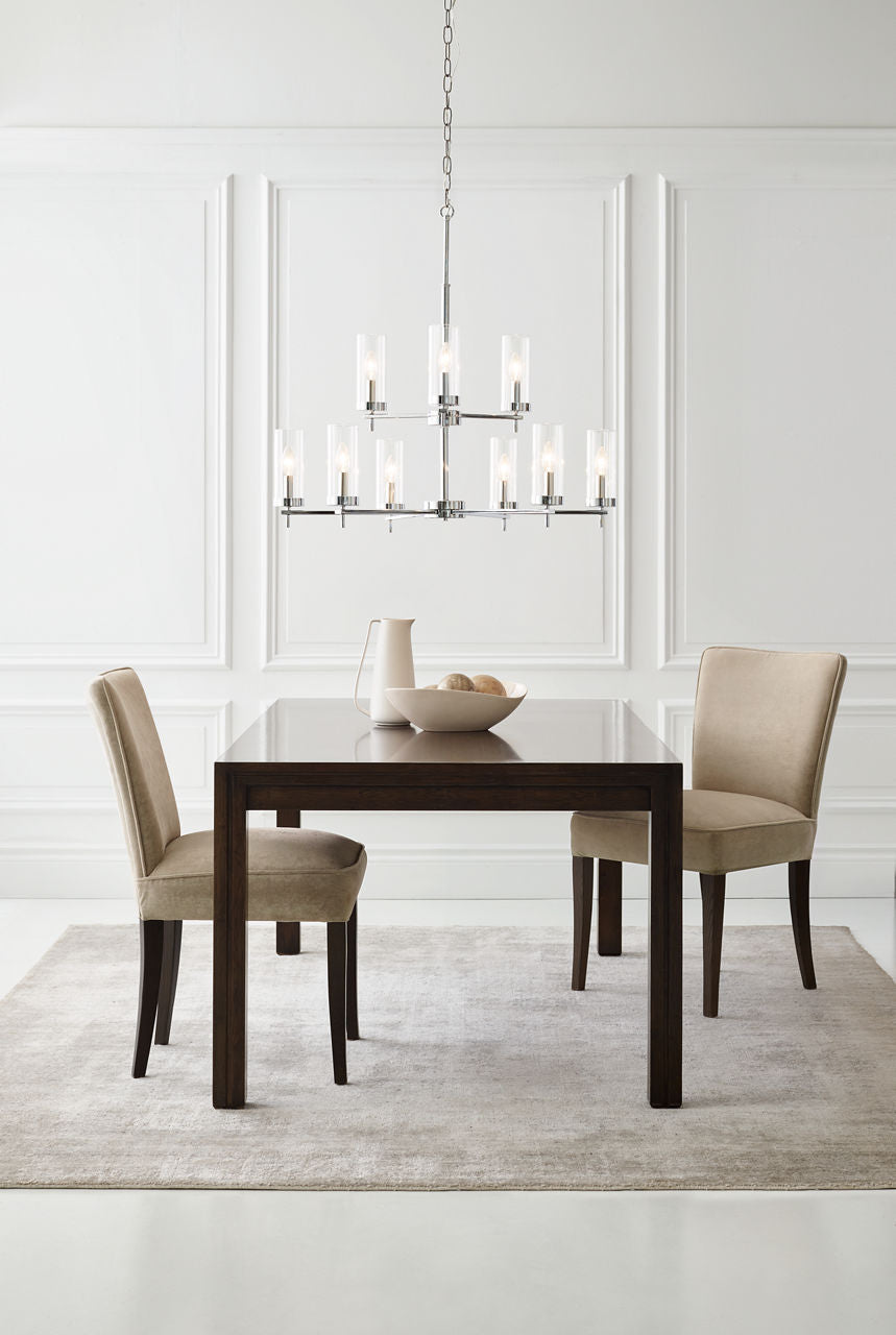 Zire Nine Light Chandelier | Chrome
