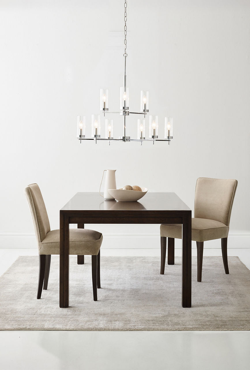 Zire Nine Light Chandelier | Chrome