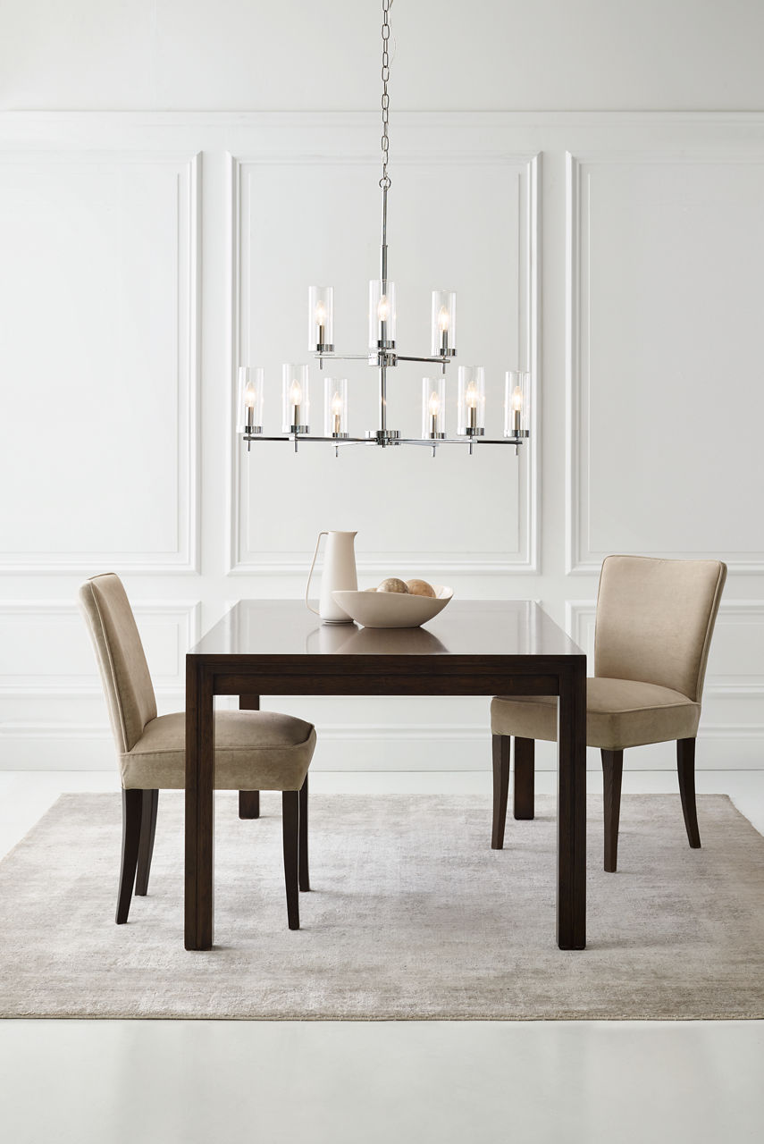 Zire Nine Light Chandelier | Chrome