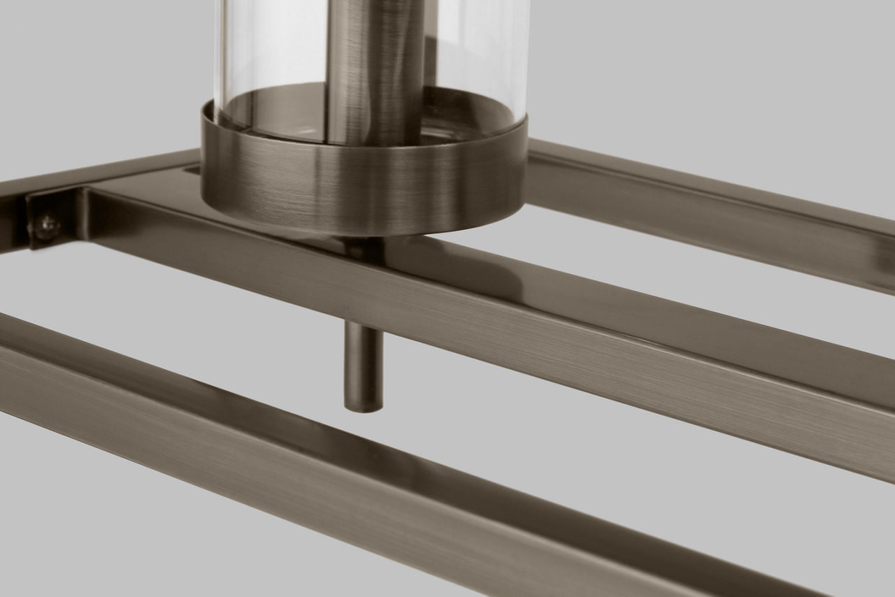 Zire Five Light Linear Pendant | Pewter Bronze