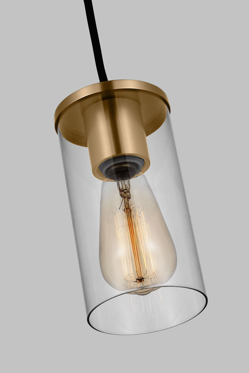 Zire One Light Mini-Pendant | Satin Brass