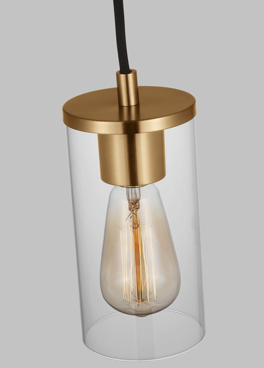 Zire One Light Mini-Pendant | Satin Brass