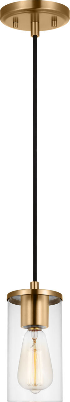Zire One Light Mini-Pendant | Satin Brass