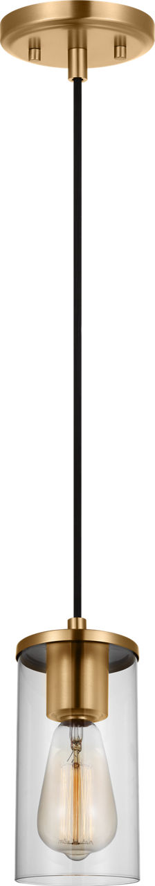 Zire One Light Mini-Pendant | Satin Brass