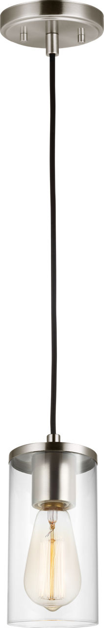 Zire One Light Mini-Pendant | Brushed Nickel