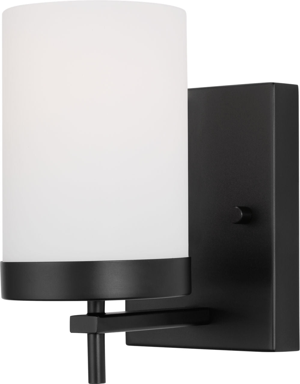 Zire One Light Wall / Bath Sconce | Midnight Black