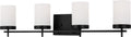 Zire Four Light Bath Midnight Black