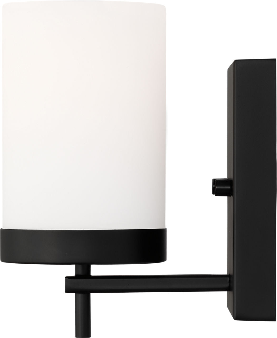 Zire One Light Wall / Bath Sconce | Midnight Black