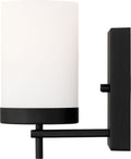 Zire One Light Wall / Bath Sconce | Midnight Black Bulbs Included