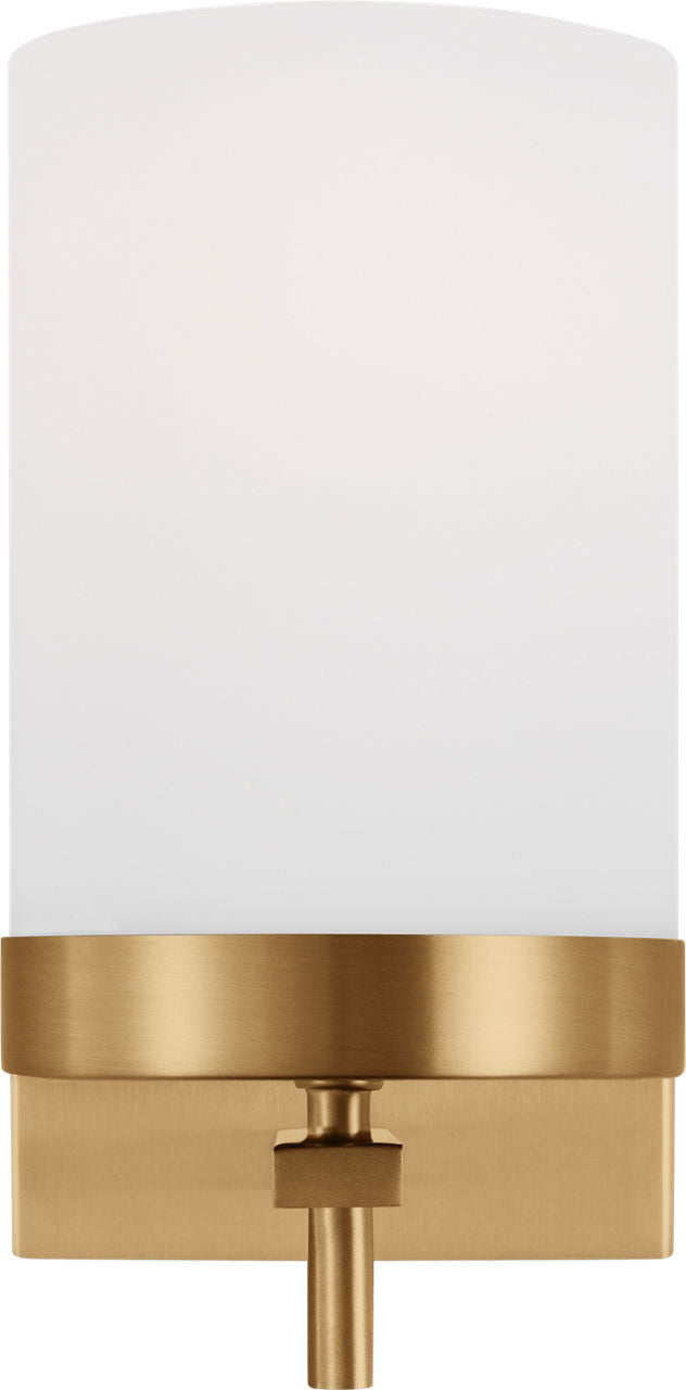Zire One Light Wall / Bath Sconce | Satin Brass
