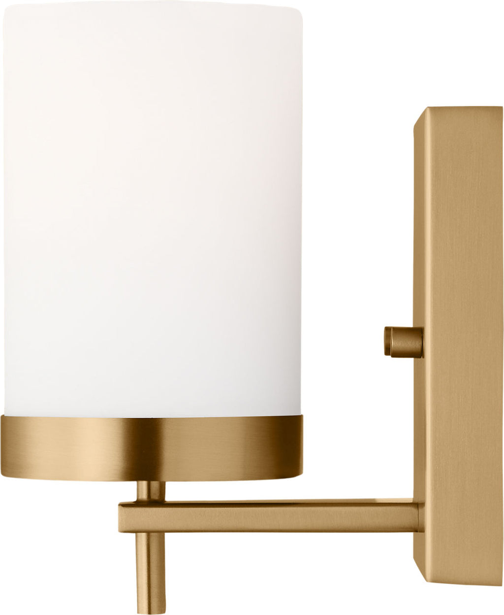Zire One Light Wall / Bath Sconce | Satin Brass Bulbs Included