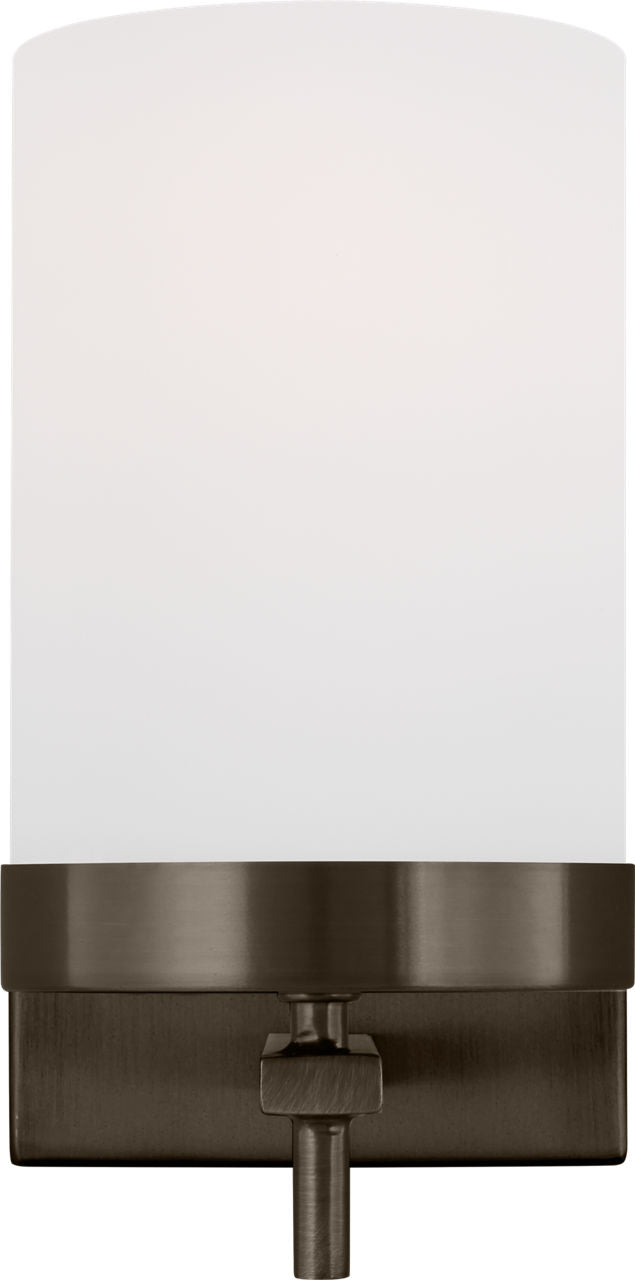 Zire One Light Wall / Bath Sconce | Pewter Bronze