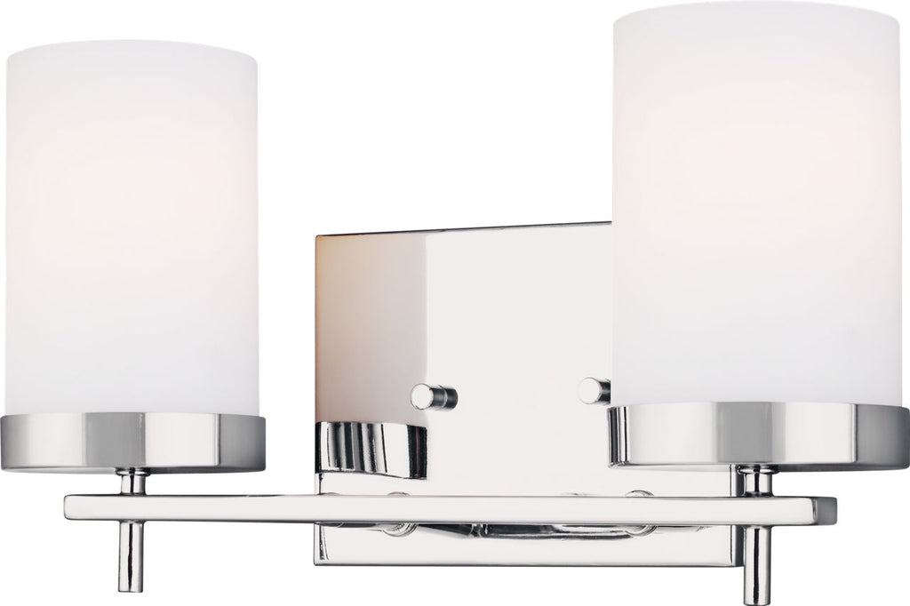 Zire Two Light Bath Chrome Bulbs Included