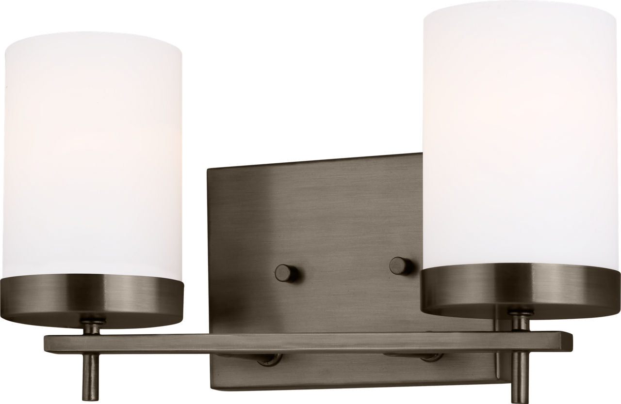 Zire Two Light Bath Pewter Bronze