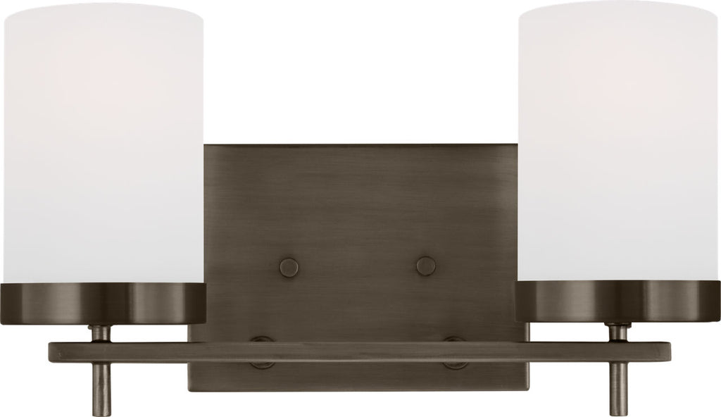 Zire Two Light Bath Pewter Bronze