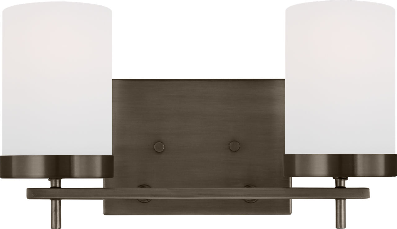 Zire Two Light Bath Pewter Bronze